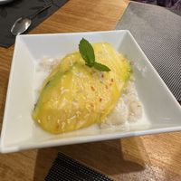 Mango sticky rice  at Sawadika in Zaragoza
