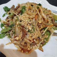 Tallarines de boniato con ternera vegana at Sawadika in Zaragoza