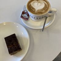 Vegan Snickers and Spice latte with Almond milk   at The Sudd Coffee - Konyaaltı in Antalya