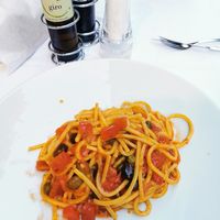 Pasta without anchovies at Bar Centrale in Riomaggiore
