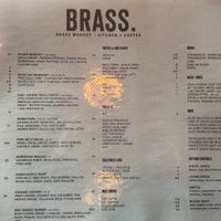 Menu as of May 2023  at Brass Monkey in Mildura