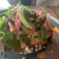Avo toast  at Brass Monkey in Mildura