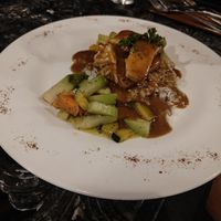 Grilled Thai Teriyaki Tofu at Ylang Ylang Beach Resort Restaurant in Montezuma
