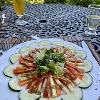Vegetable plate   at Ylang Ylang Beach Resort Restaurant in Montezuma