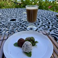 Trio of chocolate   at Ylang Ylang Beach Resort Restaurant in Montezuma