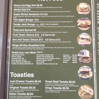 Hot Food Menu at Frocals Kings Beach in Caloundra