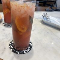 basil-strawberry lemonade  at Igen in Budapest