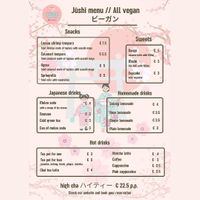 Menu June 2022  at Jūshī Café in Rotterdam