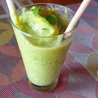 Green smoothie at Shann Cafe  in Chiang Rai