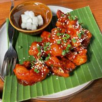 Korean fried cauliflower, 120 baht  at Shann Cafe  in Chiang Rai