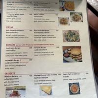 Menu  at Shann Cafe  in Chiang Rai