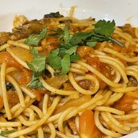 Vegan Shrimp Pasta  at Vegan Kitchen in Naples