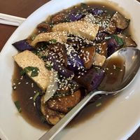 Eggplant basil  at Vegan Kitchen in Naples