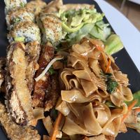 Pad Thai, veggie Ente und outside Green   at Kaoo in Vienna