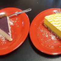 Berry cheesecake, pumpkin cheesecake at Rawk Star Cafe and Marketplace in Oldsmar