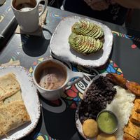 Crepe is not a vegan option, but everything else is. The highlight was that vegan platter!  at Coupa Cafe in Palo Alto