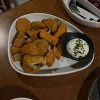 Sweet potatoes with truffle mayo   at Chez Kessler in Barcelona