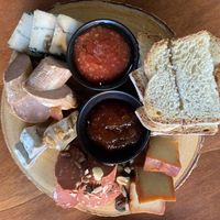 Tapas platter  at Chez Kessler in Barcelona