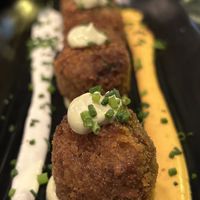 Mushroom croquettes   at Chez Kessler in Barcelona
