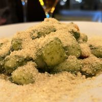 Pesto & cherry tomato gnocchi   at Chez Kessler in Barcelona