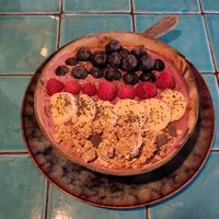 Healthy exotic bowl at Chez Kessler in Barcelona