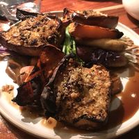 Three portions of butternut squash with roast veg at Horticulture in Newcastle Upon Tyne