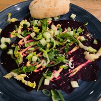 Bieten carpaccio at Restaurant De Zeeuwse Stromen in Renesse