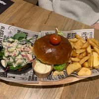 Vegan burger   at Restaurant De Zeeuwse Stromen in Renesse