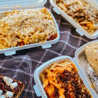 Mac and cheese and loaded fries at The Happy Hooligans in Santa Clara