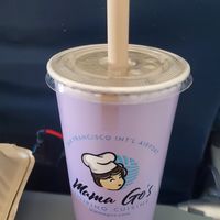 Ube Latte at SFO - Mama Go's Filipino Cuisine - T1 in South San Francisco