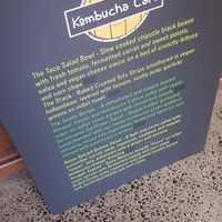 An explanation of the menu items at Kombucha Cafe in Murwillumbah