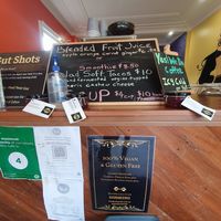 Front counter at Kombucha Cafe in Murwillumbah