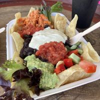loaded nachos  at Kombucha Cafe in Murwillumbah