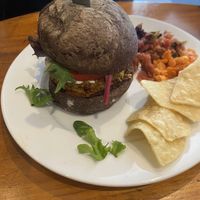 Scoby burger   at Kombucha Cafe in Murwillumbah