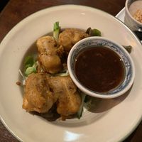 Tofu in Knoblauch/Pfeffer Mantel (mega lecker)   at Well Being in Cologne