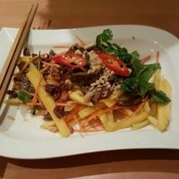 Appetizer - mango salad with veggie beef  at Well Being in Cologne