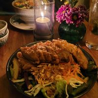 Hausgemachte Bandnudeln mit Veggie-Ente at Well Being in Cologne