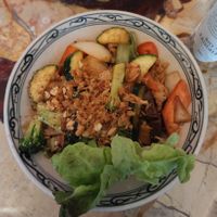 Noodle dish at Well Being in Cologne