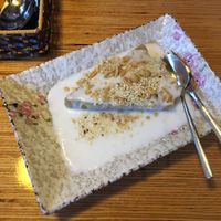 banana cake dessert at Well Being in Cologne