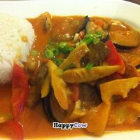 Eggplant Red Curry at Well Being in Cologne