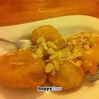 Fried apple with almonds at Well Being in Cologne