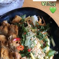Vegane Ente mit Mangosalat und Vishsosse at Well Being in Cologne