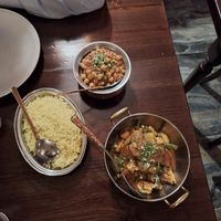 Riso, ceci e curry di verdure at Guru Ganesh in Bergamo