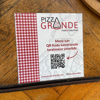 menu  at Pizza Grande in Istanbul