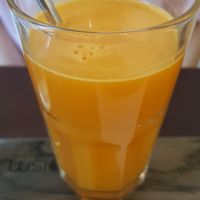 Feel Good: Carrot, Pineapple, Orange, Ginger, Turmeric, Lemon at Zeroism - Vegan Café & bakery in Ho Chi Minh City