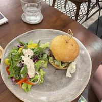 Jackfruit burger  at Zeroism - Vegan Café & bakery in Ho Chi Minh City