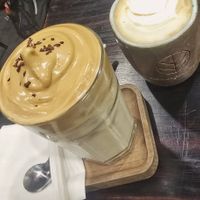 Dalgona & flatwhite at Zeroism - Vegan Café & bakery in Ho Chi Minh City