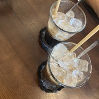 Coffees (for those like me who learned this in Vietnam: dont drink it right away, the ice has to melt)  at Zeroism - Vegan Café & bakery in Ho Chi Minh City