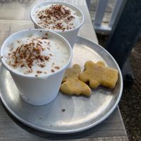 Soy puppy chinos!  at Luna Bean Cafe & Bakery in Nundah