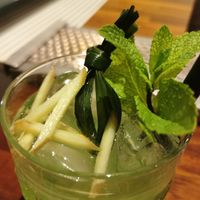 Pandan cocktail with fresh ginger.  at Seray in Hillegom